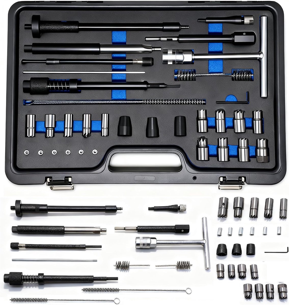 28-delige set voor injectoren, afdichtzitting, freesset, injectorstoel