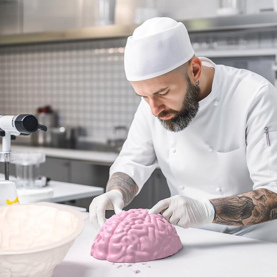 Siliconen vormen bakvorm hersenen cakevorm siliconen cakevorm Halloween mousse zeep hersenen vorm pompoenvorm motief bakvormen orgel — afbeelding 5