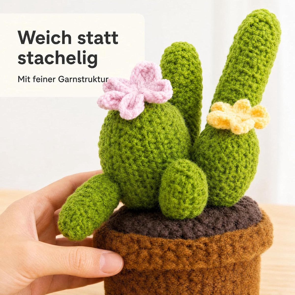 Knuffelcactus Gebreid