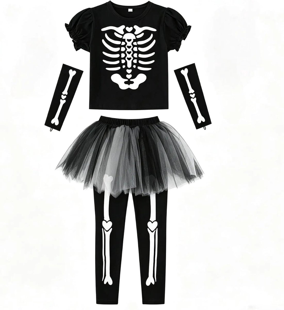Vleermuiskostuum voor baby's, Halloween-kostuum voor baby's, Halloween-outfit voor baby's, Halloween-kleding voor baby's, skeletkostuum voor baby's, 2-3 jaar