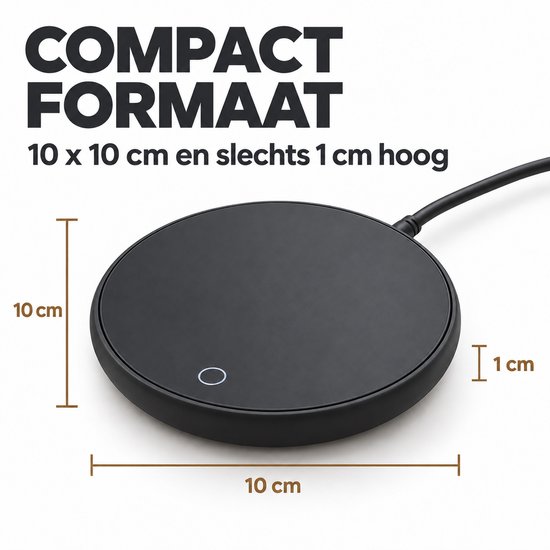 Twenty4seven® Warmhoudplaat voor Koffie & Thee - Elektrische Mok Warmer - Mug & Cup Verwarmer - Rechaud Onderzetter voor Bureau — afbeelding 3