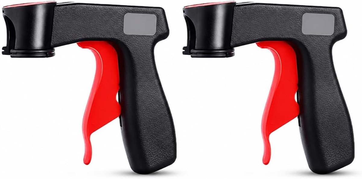 2 stuks spuitpistoolgreepadapter, spuitbussen, handgreep, draagbare spuitverf, universele handgreep voor aerosolblikjes, blikhouder