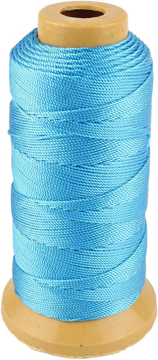 Nylon Touwkoord voor Tuinieren Markering van Doe-het-zelfprojecten Crafting Metselwerk (1 mm-656 voet, Lichtblauw)
