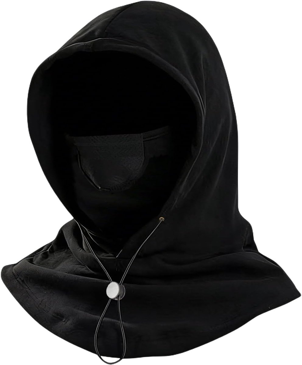 Zwart wintermuts heren balaclava dames bivakmuts fietsmuts thermo fleece ademende bivakmuts winter winddicht multifunctionele nekwarmer voor fietsen outdoor