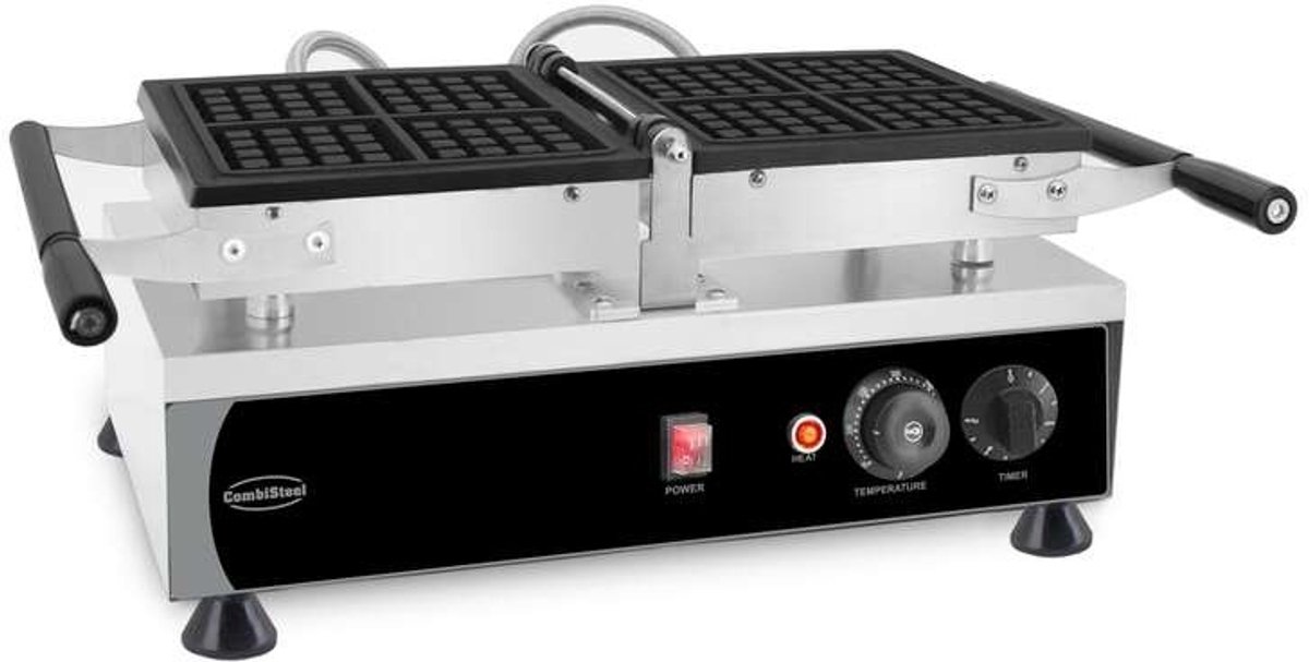 CombiSteel DRAAIBAAR WAFELIJZER 4ST BRUSS - 7540.0075 - Horeca & Professioneel