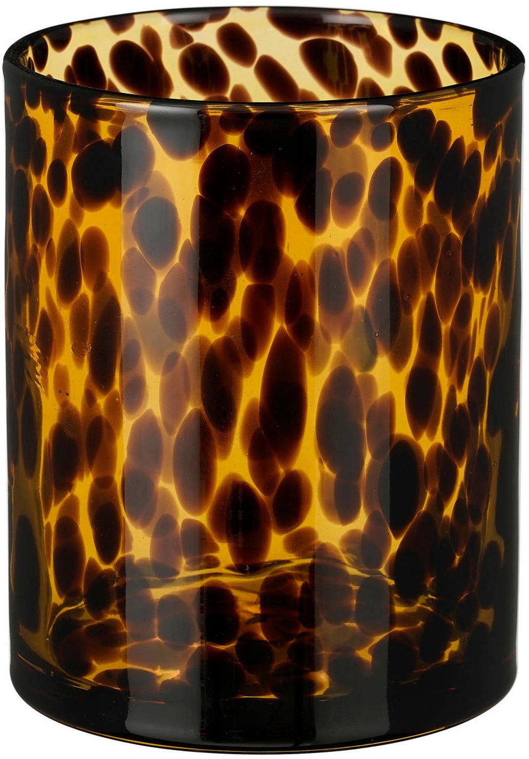 Mica Decorations windlicht glas leo 12x15cm multi