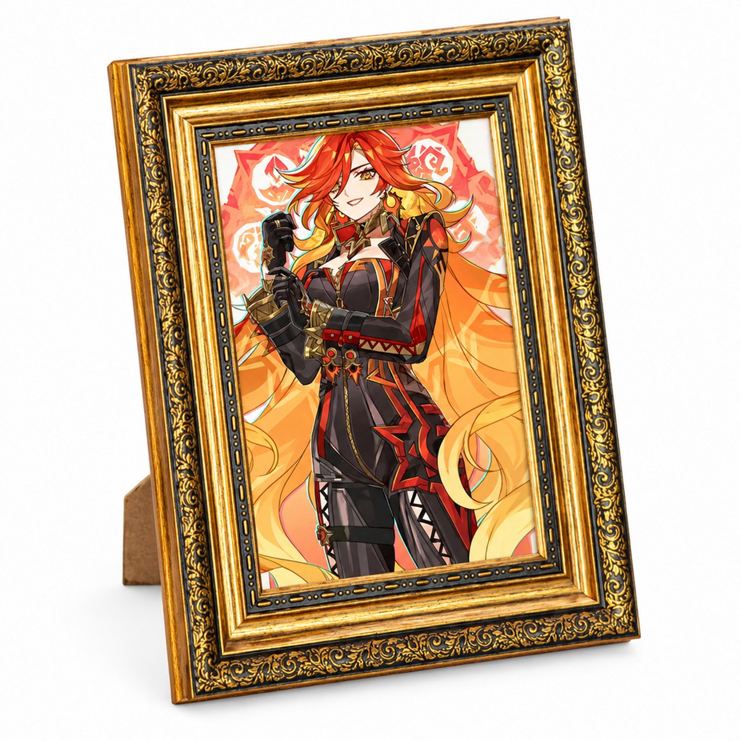 SWGOTA Antiekgouden fotolijst 10 inch - Binnenmaat 20,3 × 25,4 cm - Rechthoekige sierlijst van kunsthars met tafelsteun - 1 stuk zonder afbeelding