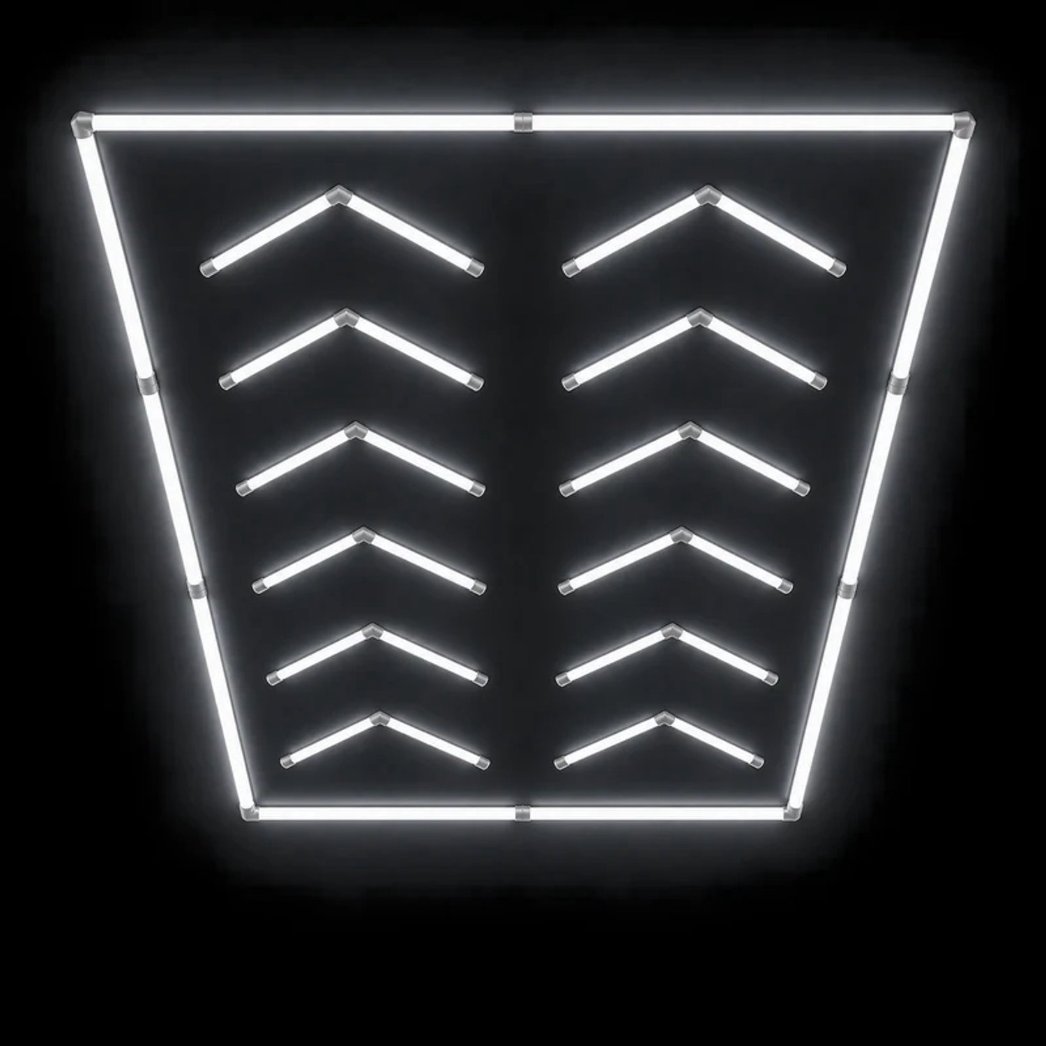 Dita Hexagon Vector Duo LED Verlichting - Wit Licht - Geometrische LED Panelen - Garage Verlichting - Kapsalon Verlichting - Barbershop Verlichting - Auto Detailing - Salon Verlichting - LED Plafondverlichting - HLT9PC