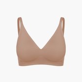 cfab - Comfortabele push-up bh - Caramel - L - BH Zonder Beugel Voorgevormd - Ondergoed - Naadlos