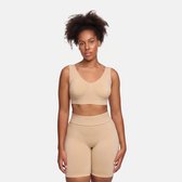 cfab - Comfortabele bh - Beige - 2XL - BH Zonder Beugel Voorgevormd - Ondergoed - Naadlos