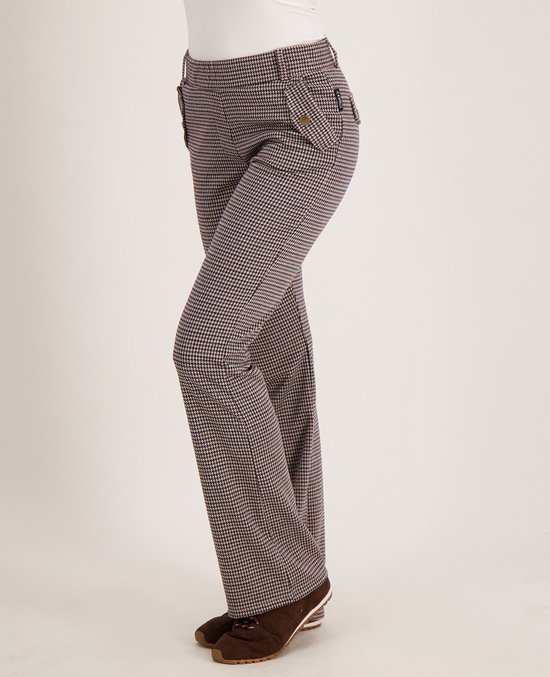 Je m'appelle Dames Broek Flared fit Met stretch - Rood - Maat M