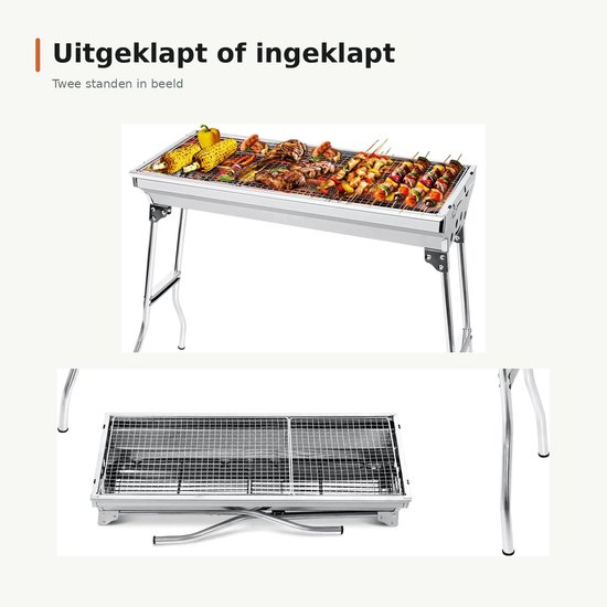 Binnen&buiten Houtskool bbq - Barbecue - 73 x 33,5 x 70 cm — afbeelding 4