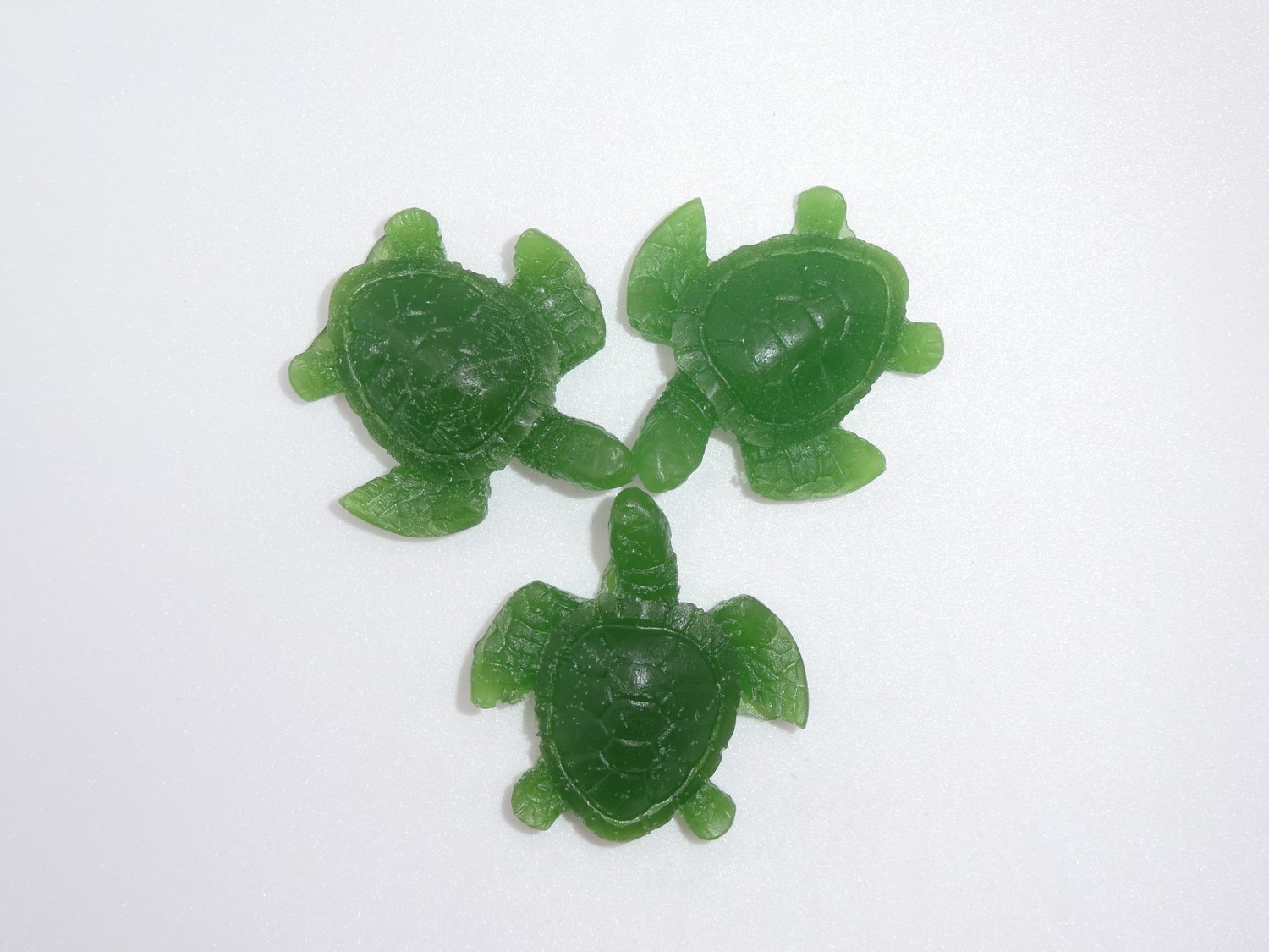 Wax melts 3 stuks schildpadjes, groen, granny smith geur