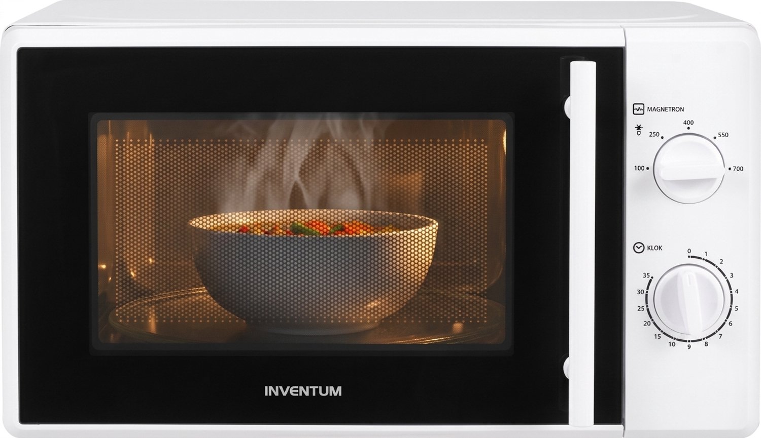 Bol.com Inventum MN205S Solo magnetron - 20L - 700W - Ontdooifunctie - Wit aanbieding