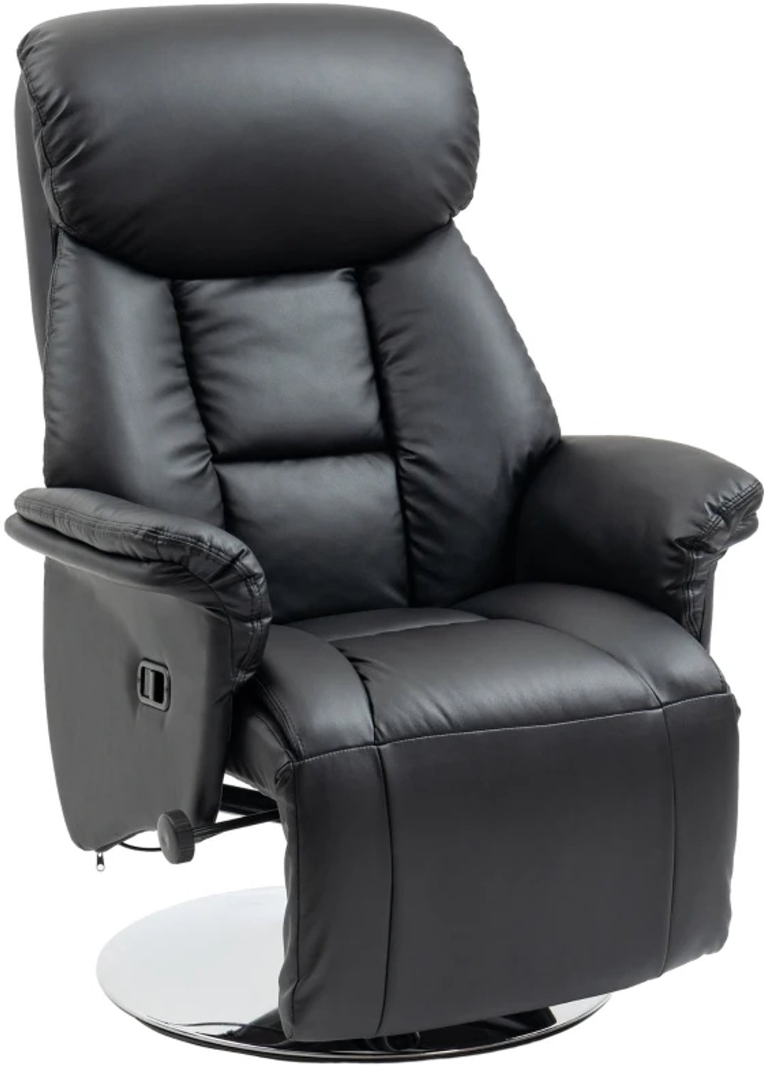 GranMaison Relaxfauteuil - Relaxzetel - Massagestoel - Relaxstoel - Fauteuil - Stoel - Met armleuning - Voor één Persoon - Zwart