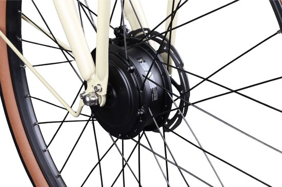 Crown Las Vegas - Elektrische transportfiets - Elektrische damesfiets - Voorwielmotor - Hydraulische schijfremmen - 7 Versnellingen - 28 inch - 50 cm - Metal Grey — afbeelding 3