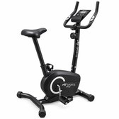 AJ-Sports Hometrainer HTR100 – Magnetische Fitnessfiets met 8 Weerstandsniveaus – Verstelbaar Zadel – Hartslagmeter – Tablethouder – Max. 110 kg