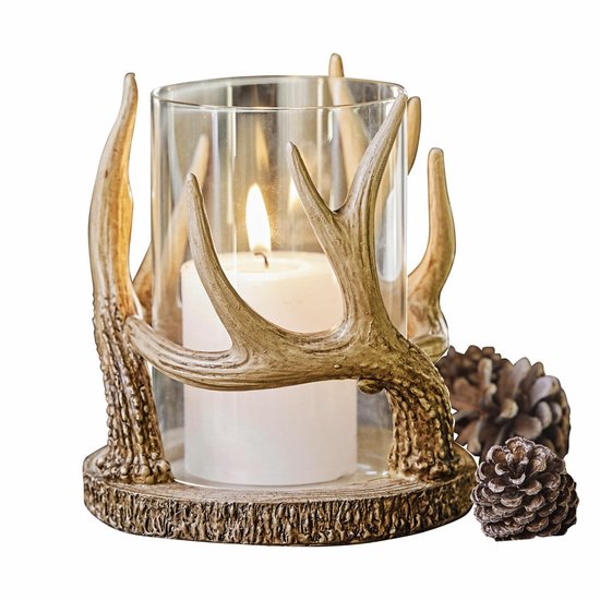 LOBERON Windlicht Inglewood bruin/helder