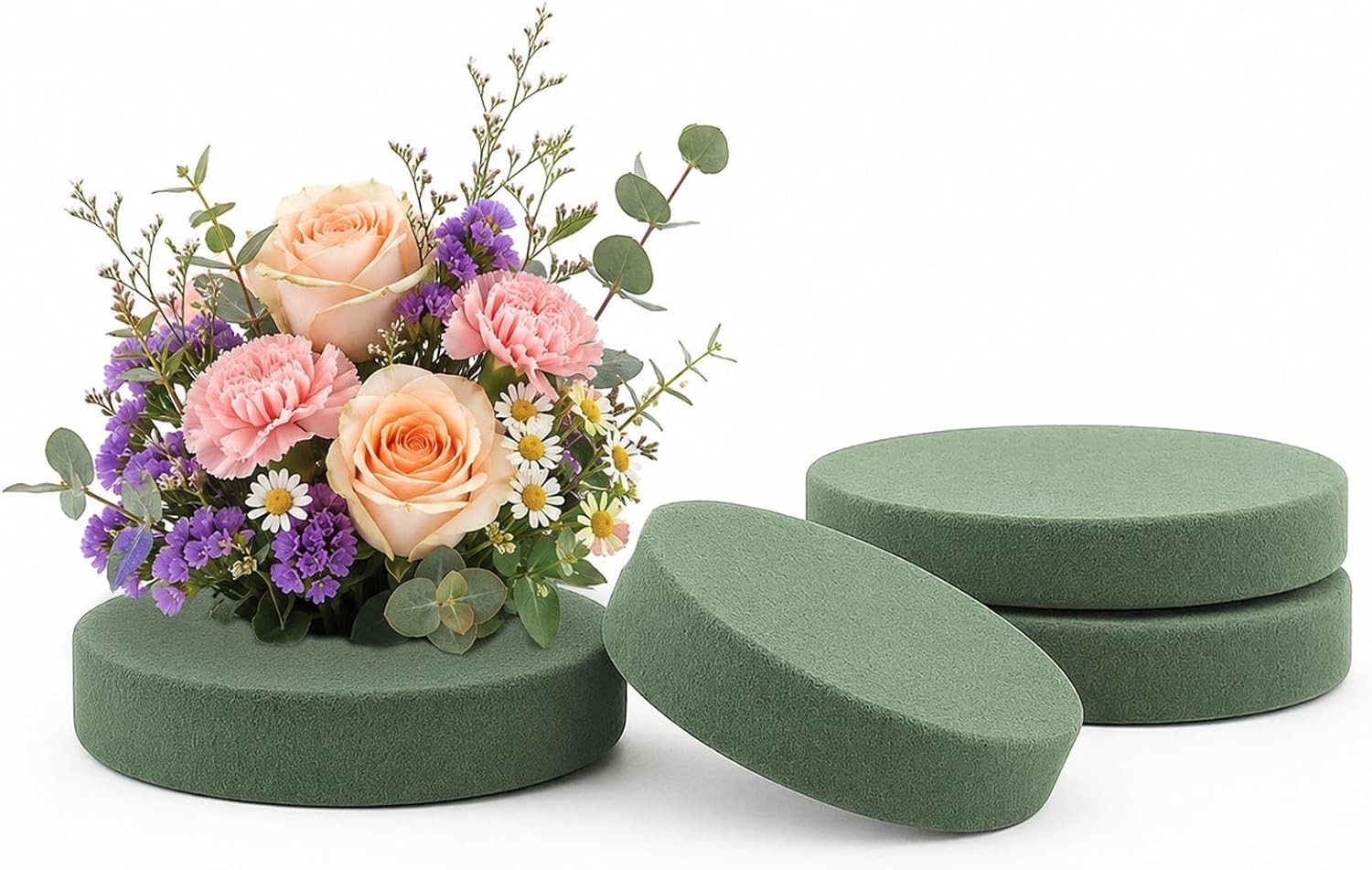 Bloemenschuim - Groen - 20 x 4 cm - Milieuvriendelijk Steekspons - Voor Bruiloften en Decoraties