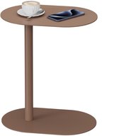 ACAZA Bijzettafel - Tafeltje - Mokkabruin - Nachtkastje - Stijlvol & Praktisch - Banktafel - Bijzettafel Metaal - Organisch Japandi