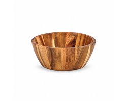 Saladekom Nora – Acaciahout – Ø 16 cm – Bruin