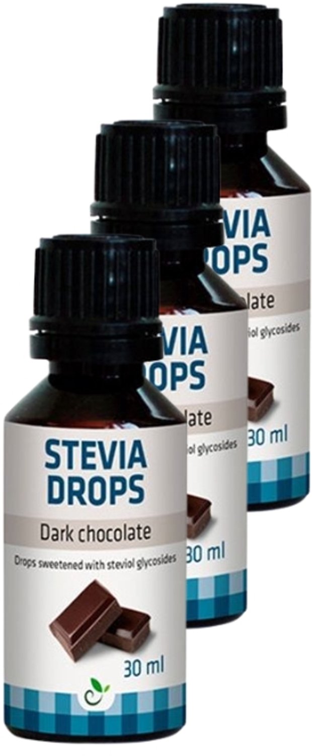 Sukrin | Stevia Drops | Pure Chocolade | 3 stuks | 3 x 30 ml