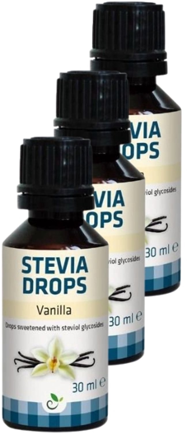 Sukrin | Stevia Drops | Vanille | 3 stuks | 3 x 30 ml