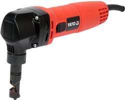 YATO YT-82395 Elektrische Plaatknabbelschaar - 600W - Voor Staal (1.8 mm), RVS (1.2 mm) & Aluminium (2.5 mm) - Rechte & Gebogen Sneden - Inclusief Reservemes