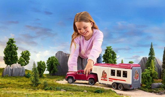 schleich HORSE CLUB Lakeside-truck met aanhangwagen 42705 — cadeau in Spellen & Speelgoed - foto 4