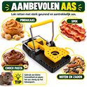 Rattenval met voorbeelden van lokazen zoals pindakaas, spek, chocopasta en noten.