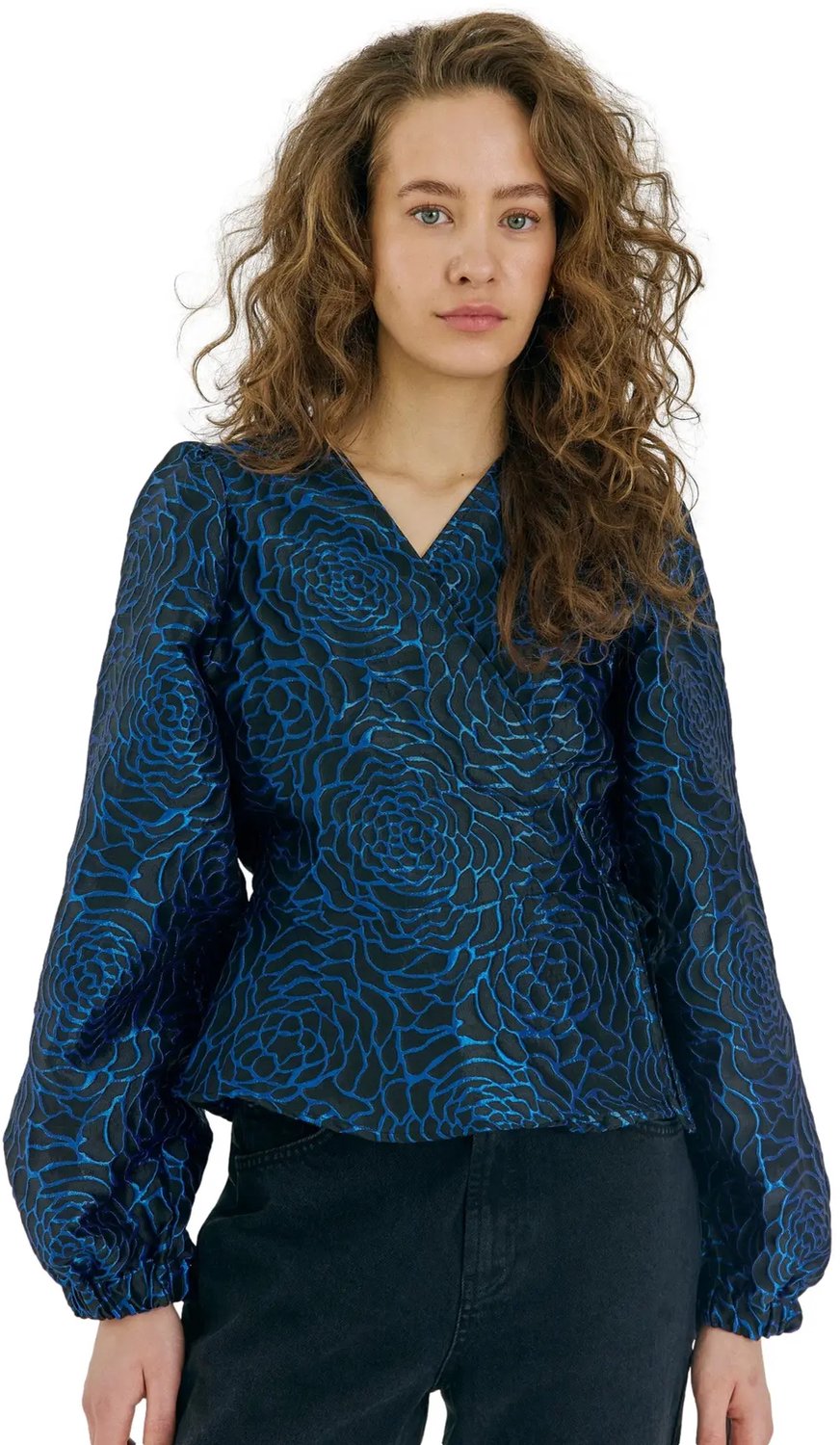 Vrouwenblouse Norr Debra Blauw