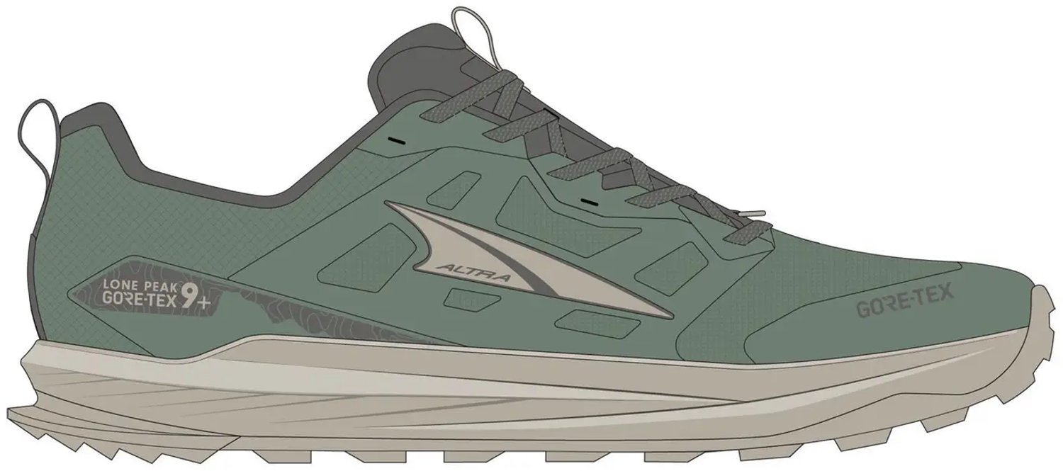 Altra Lone Peak 9+ GTX Groen