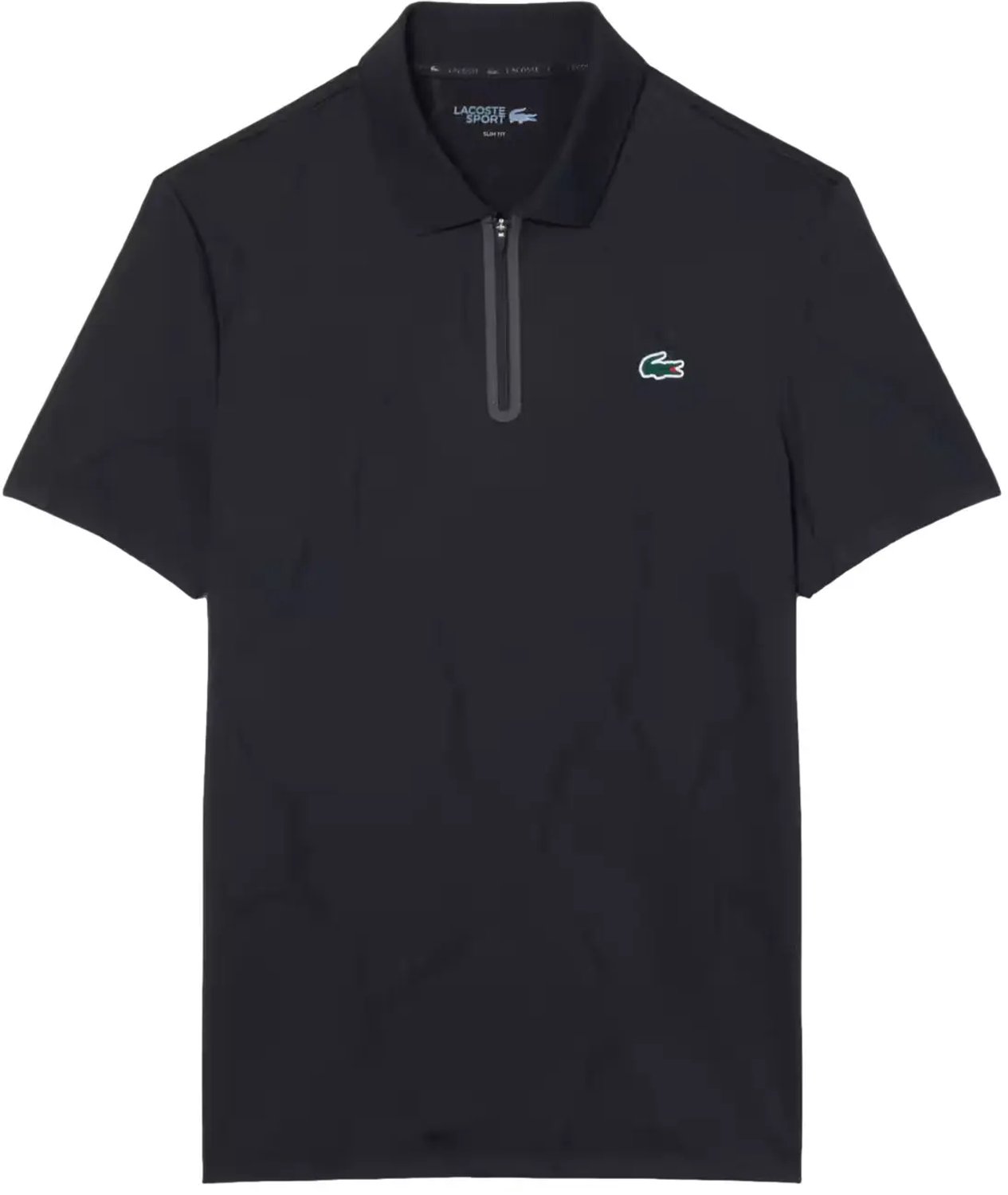 Polo Lacoste Ultra Dry Jacquard Zwart