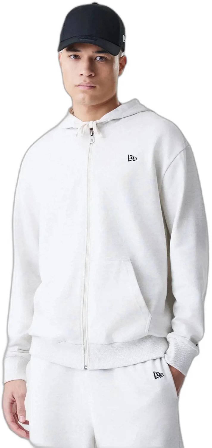 Capuchon met volledige rits New Era Essentials Grijs