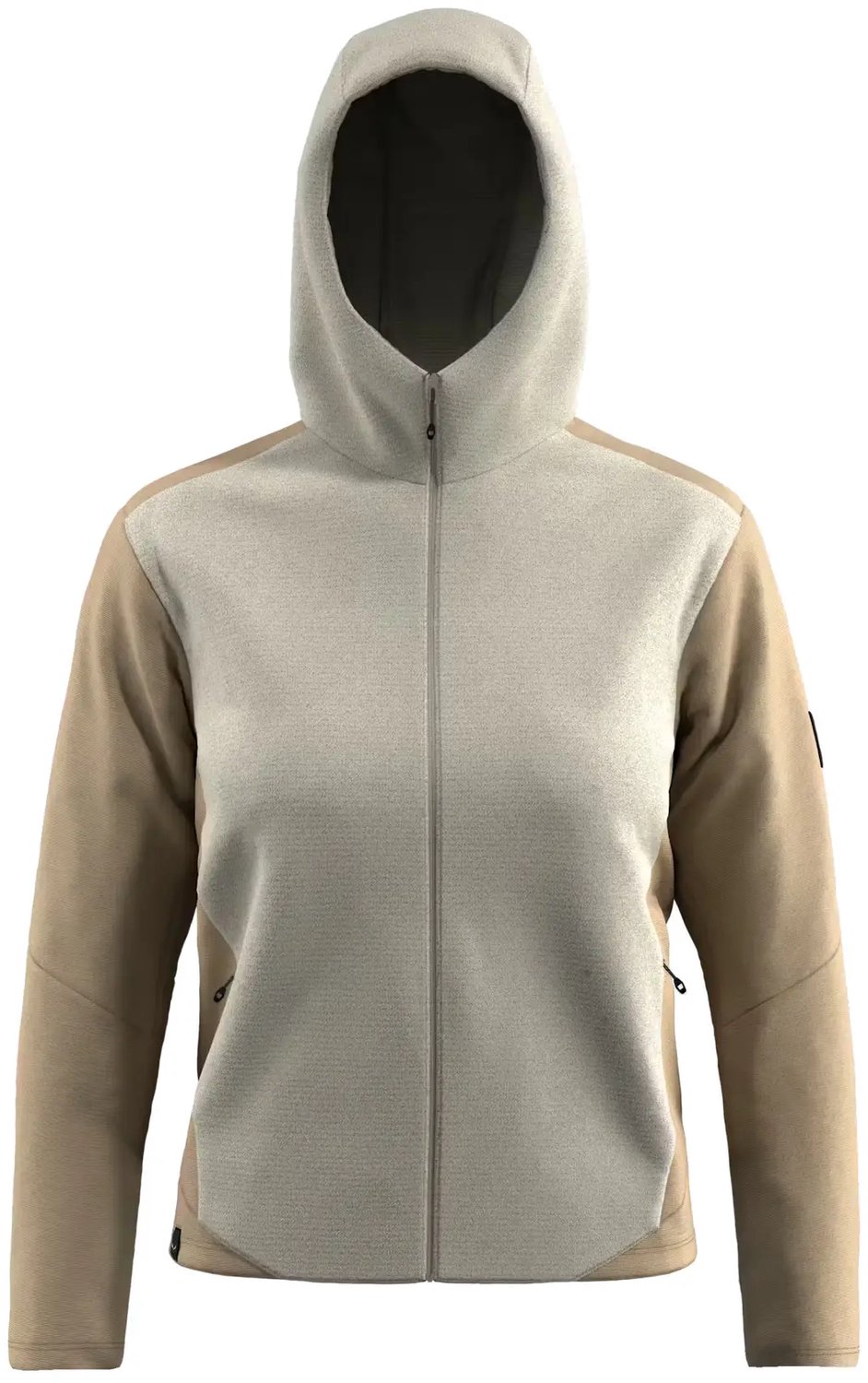 Capuchon met rits voor dames Salewa Fanes Sarner Light Oatmeal