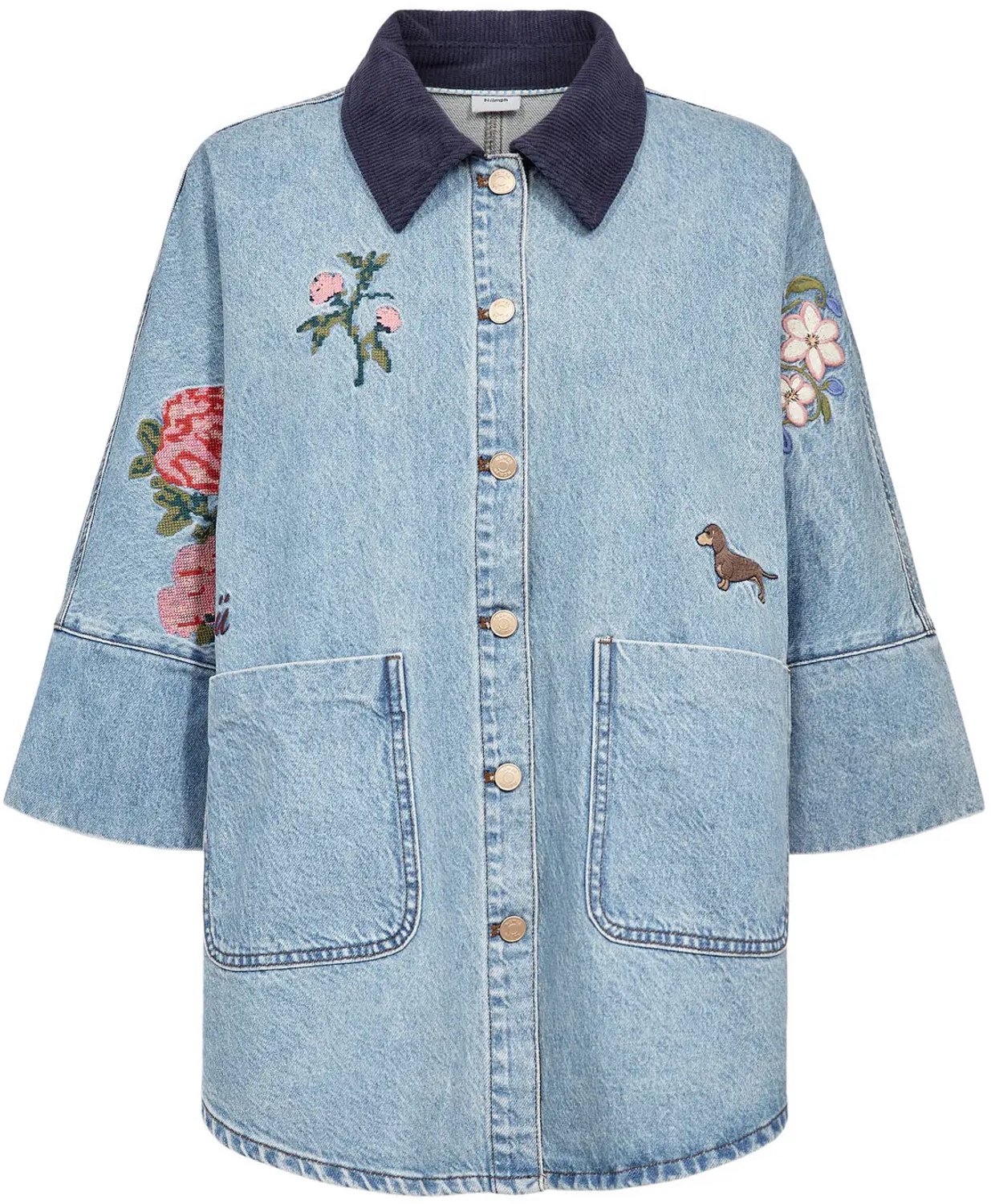 Damesjas van oversized Nümph Nudenma Blauw