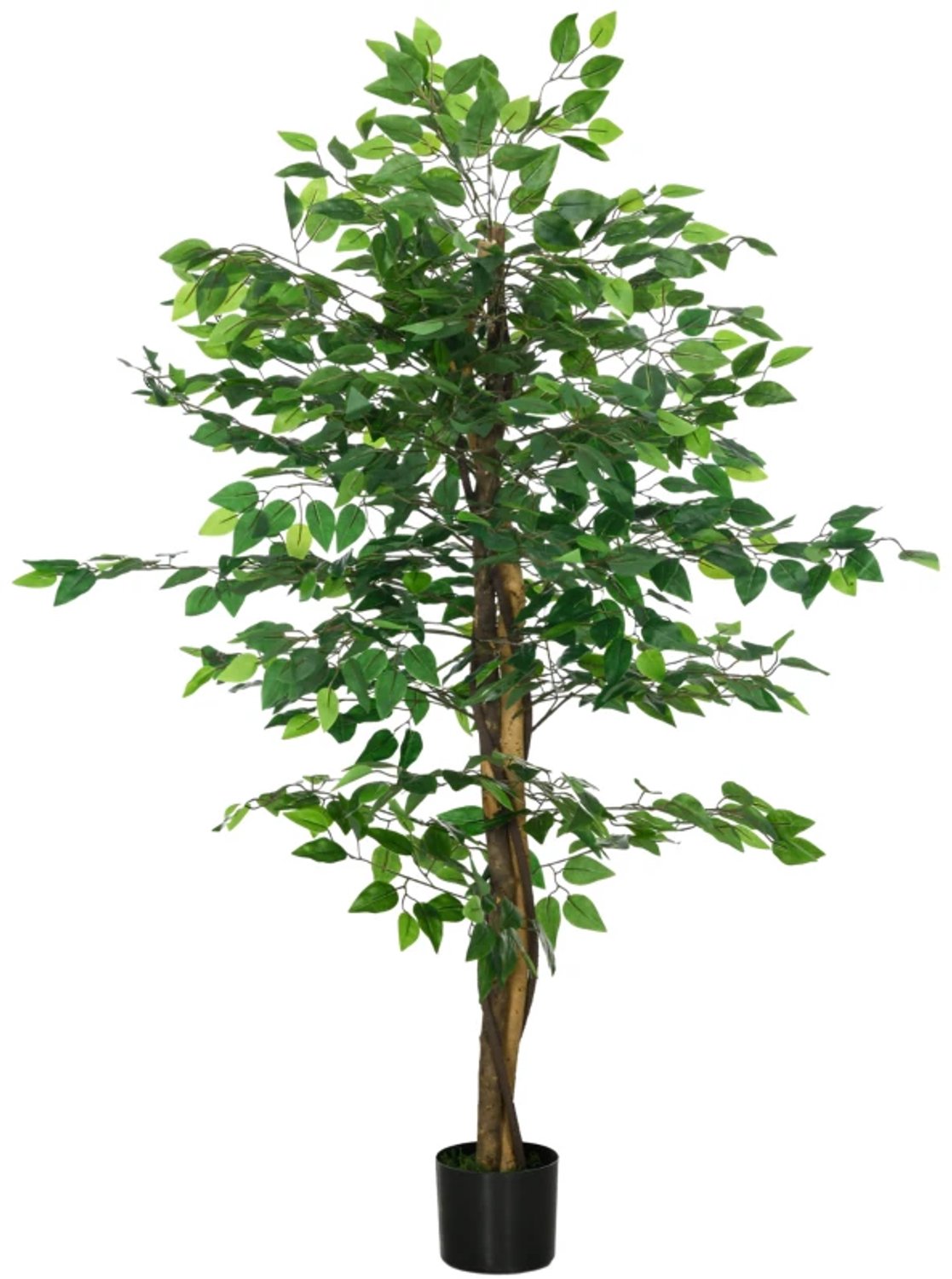 ZYLARO Kunstficusboom - Levensecht - 150 cm hoog - Inclusief pot - Groen