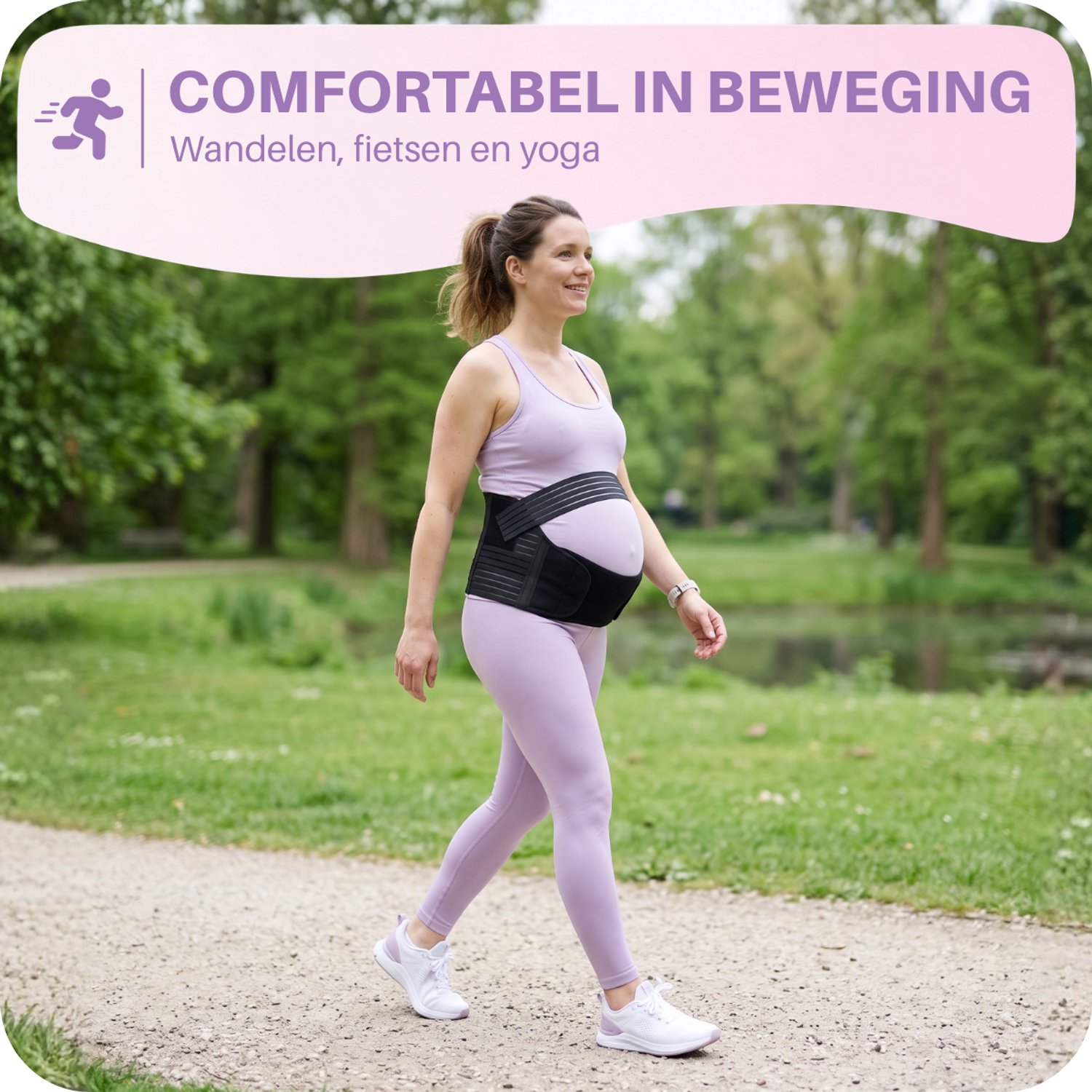 JT Beauty Care Verstelbare Buikband Zwangerschap Zwart Maat XL – Zwangerschapsband – Bekkenband – Zwangerschapskleding Sluitlaken – Pregnancy Belt – Bekkenbrace - Zwangerschapsgordel – Zwangerschaps Band – Steunband Bekken Kado – Zwangerschap Cadeau – foto 4