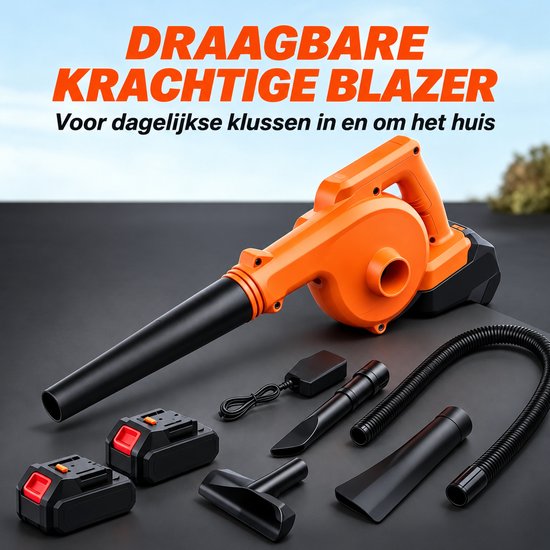 HSD bladblazer - Bladblazeraccessoire - Draadloos - 2-in-1 - 2 accu's — afbeelding 3