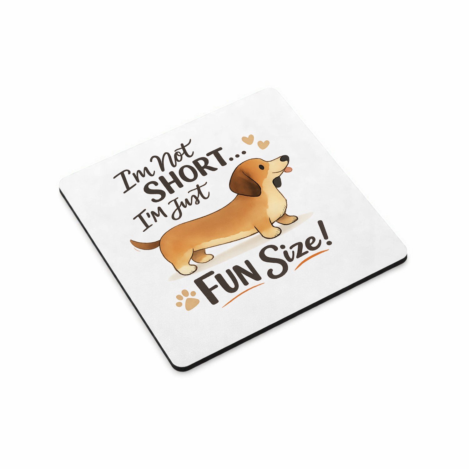 Mr Cadeautjes MDF magnetische fotolijst vierkant 9,5 - design Een vrolijke dieren-quote met een andere huisdierliefde, opg | cadeau Wit