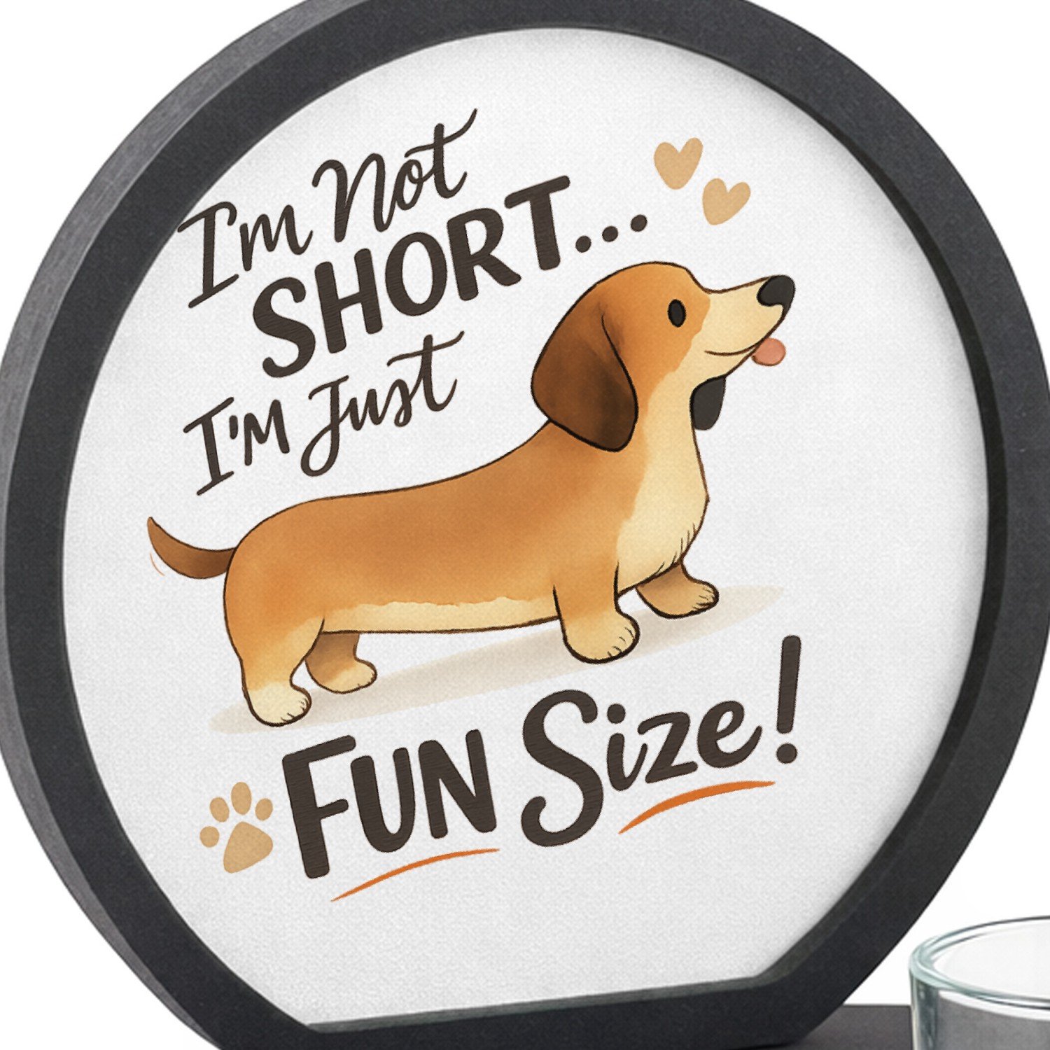 Mr Cadeautjes MDF inleg theelichthouder ~8 cm - design Een vrolijke dieren-quote met een andere huisdierliefde, opg | cadeau Wit