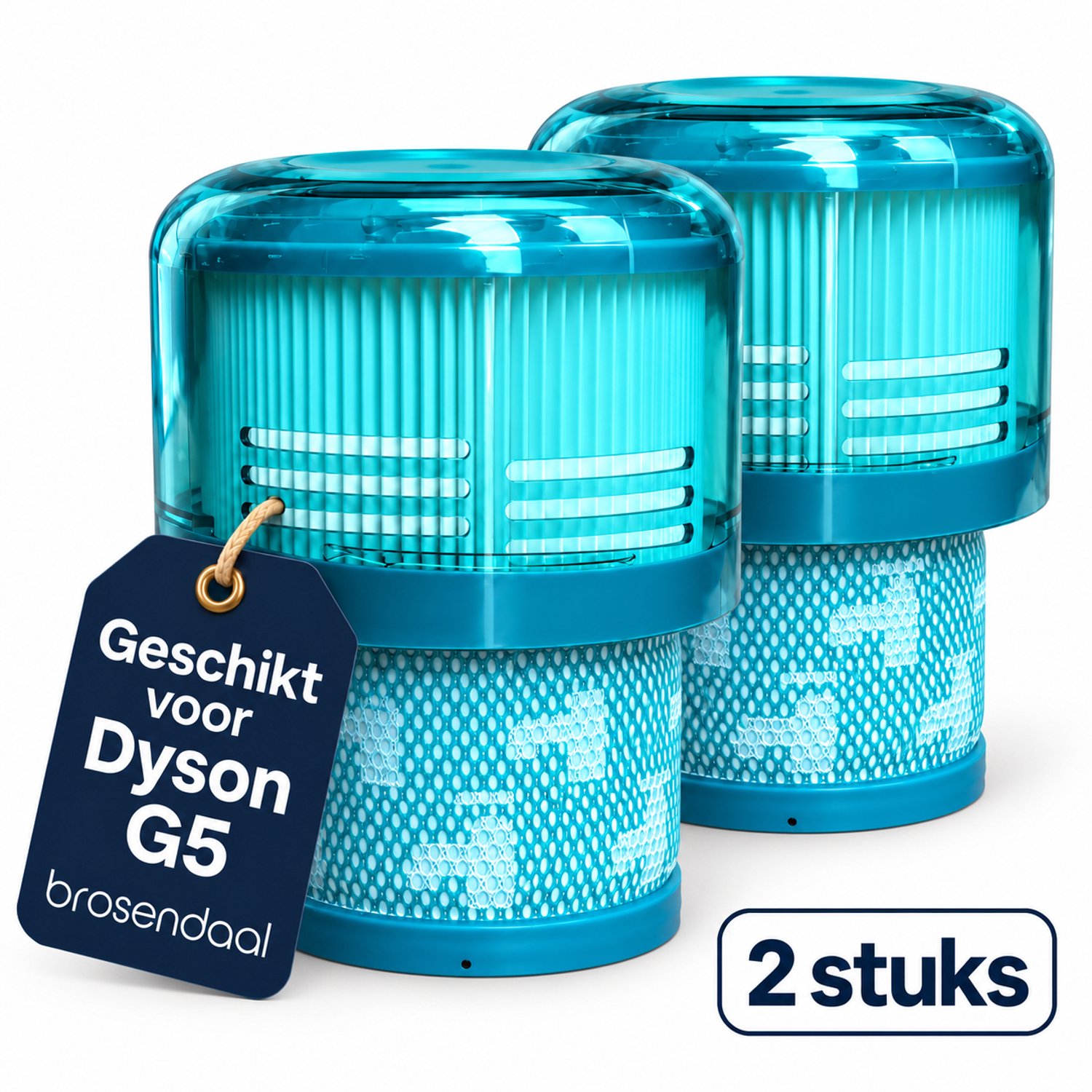 Brosendaal Filter geschikt voor Dyson Gen5 - G5 Dyson filter - SV23 - Wasbaar en Herbruikbaar - 2 stuks