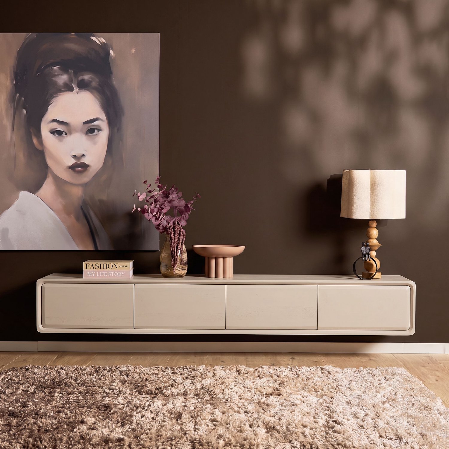 Starfurn Tv-meubel Allure - Beige - 35x200x30 cm