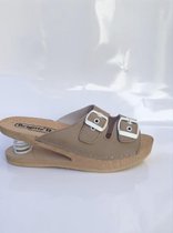 brigitte ravel spring mule bois snake taupe 37