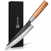 PAUDIN HB4 - Koksmes - Vlijmscherp Japans Keukenmes - 20 cm Lemmet - Handvat van Zebranohout