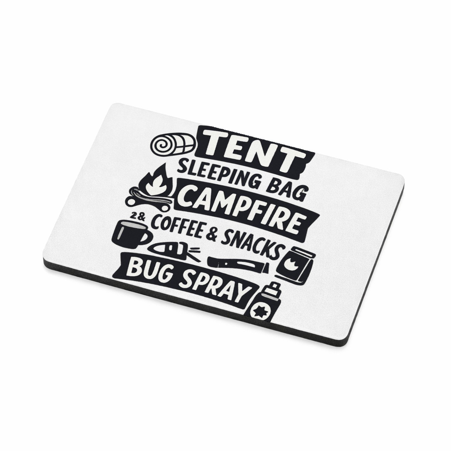 Mr Cadeautjes MDF magnetische fotolijst 7,5 x 5 - design Een compacte humorprint over strandcomfort met dezelfde lijs | cadeau Wit