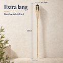Bamboe tuinfakkel van 120 cm lang met een diameter van 6,5 cm bij de kop.