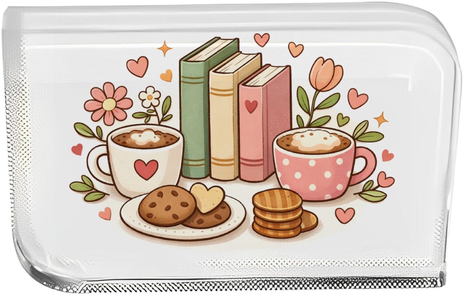 Mr Cadeautjes Fotokristal trofee 15 x 10 - design Een lieve, afgeronde centrische illustratie met een verzamel | cadeau Wit