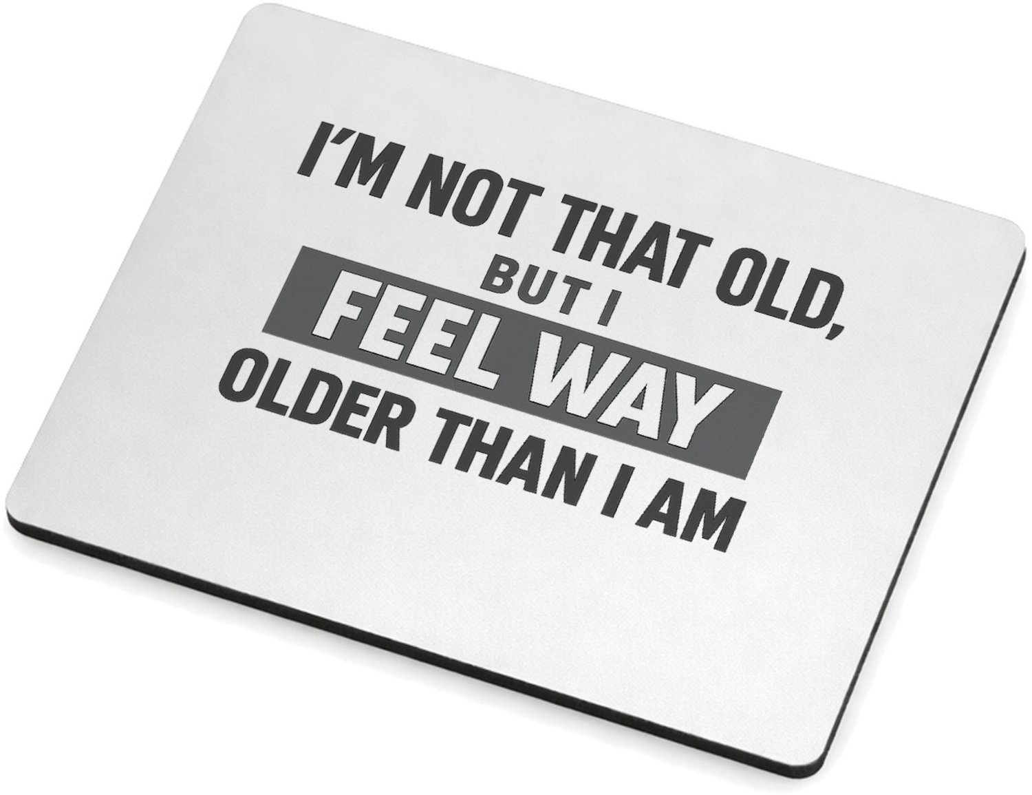 Mr Cadeautjes MDF magnetische fotolijst 9 x 7 - design Compacte zelfspotprint over een andere levensfase, met een v | cadeau Wit