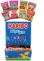 Haribo "Méga Fête!" snoep mix 1kg - Uitdeelsnoep in individuele verpakte snoepzakjes - Snoep traktatie